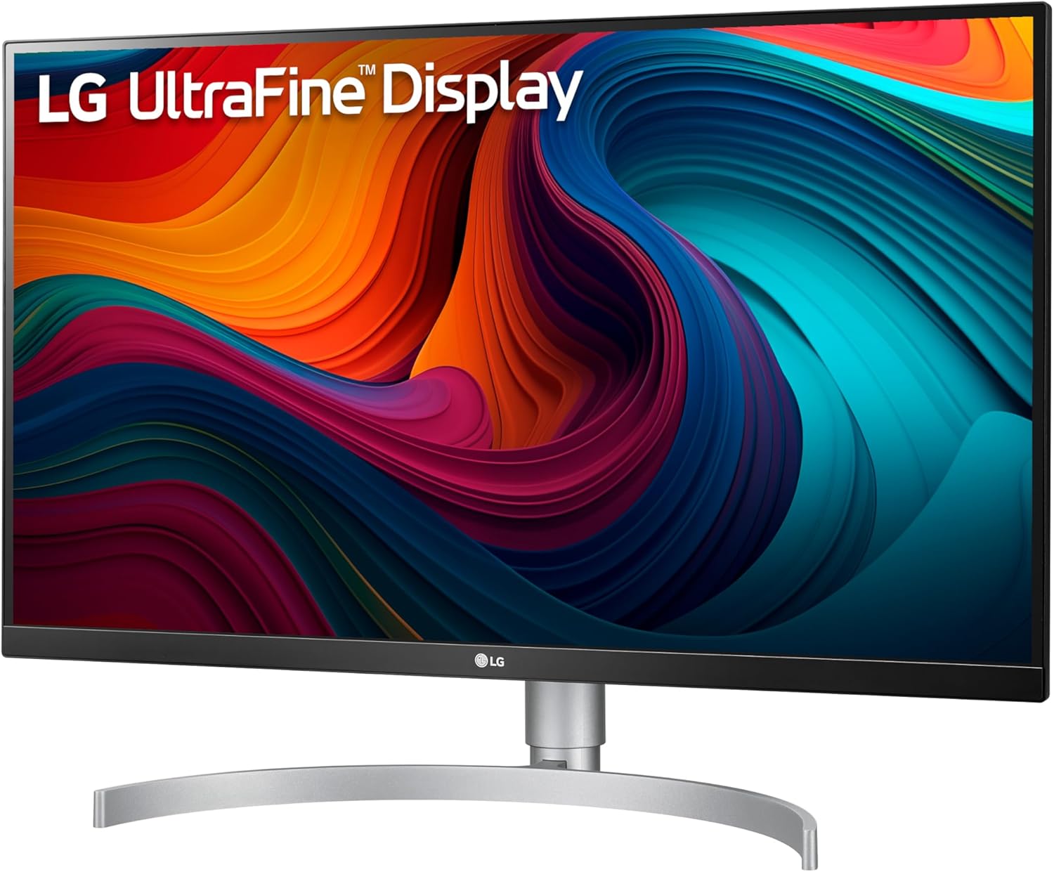 LG UltraFine UHD 27-Inch 4K UHD 2160p Computer Monitor 27UN850-W, IPS with VESA DisplayHDR 400, AMD FreeSync, and USB-C, White,Silver-6