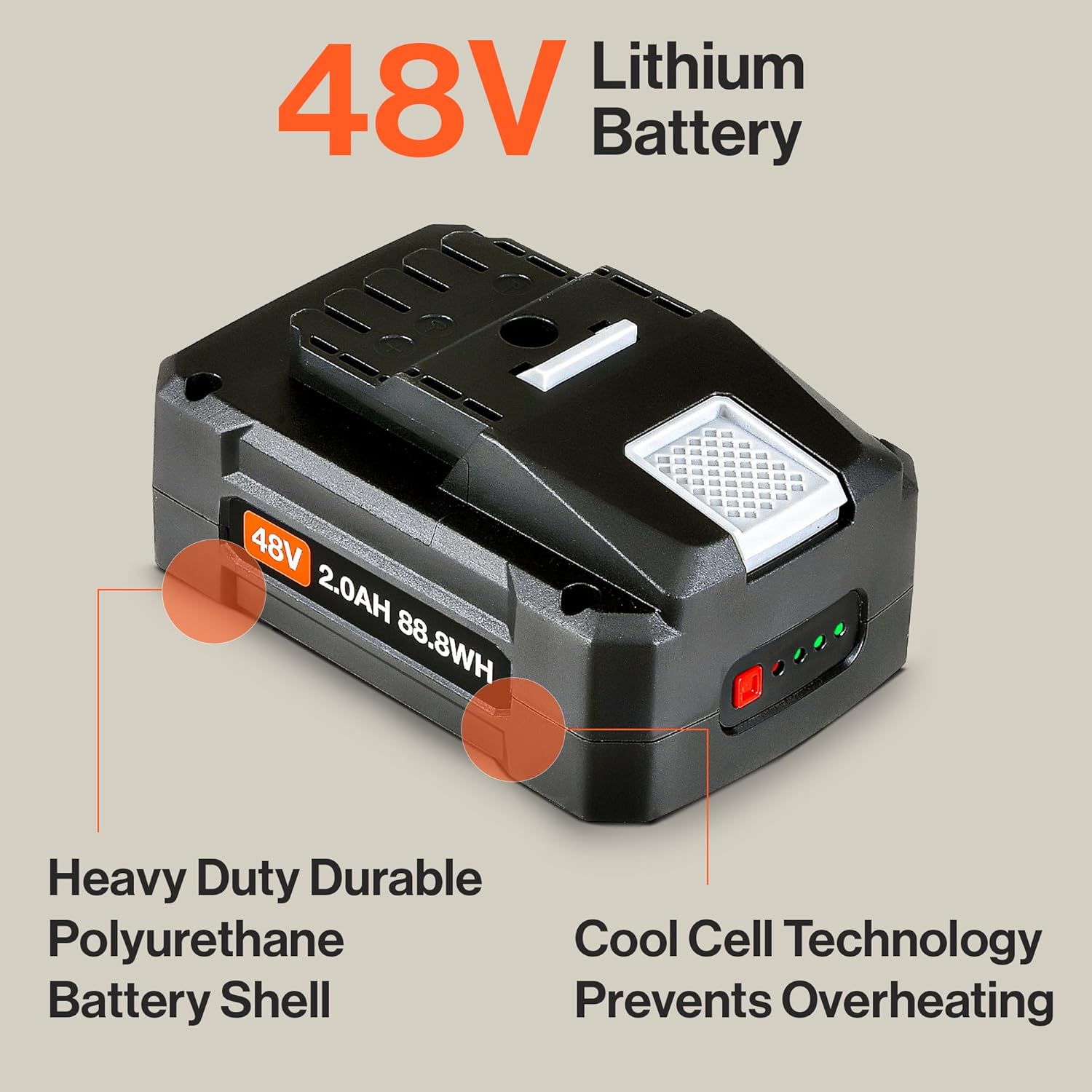 SuperHandy Lithium-Ion Rechargeable Battery 48V DC 2Ah 88.8 Watt Hours (for The Mobility Scooter, ULV Foggers, Earth/Ice Auger and More) (BL481-SH)-2