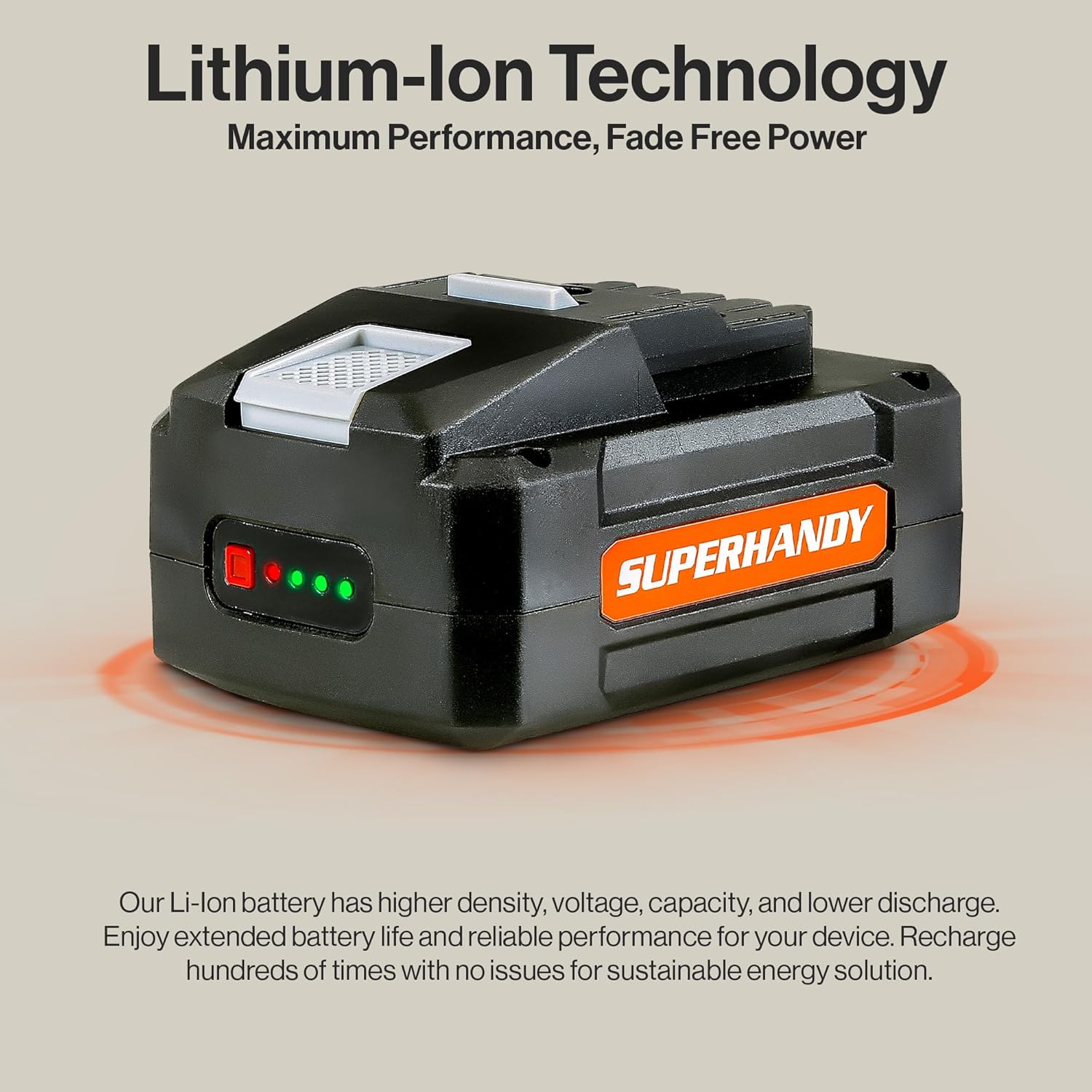 SuperHandy Lithium-Ion Rechargeable Battery 48V DC 2Ah 88.8 Watt Hours (for The Mobility Scooter, ULV Foggers, Earth/Ice Auger and More) (BL481-SH)-4