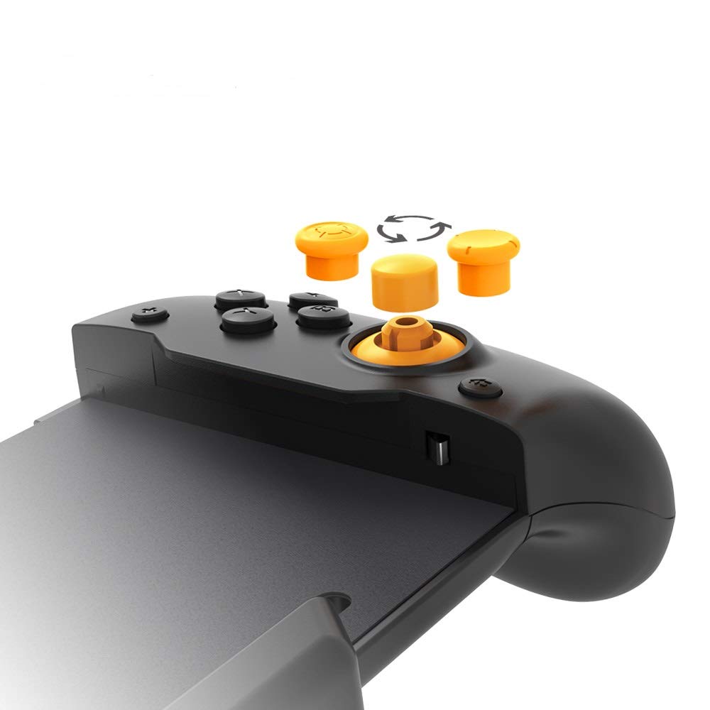 ECHZOVE Switch Controller Grip, Ergonomic Switch Controller with Six-Axis Gyroscope for Gravity Induction, Twin Motor Vibration, Power-Charging Input Port(NOT for Switch OLED)-8