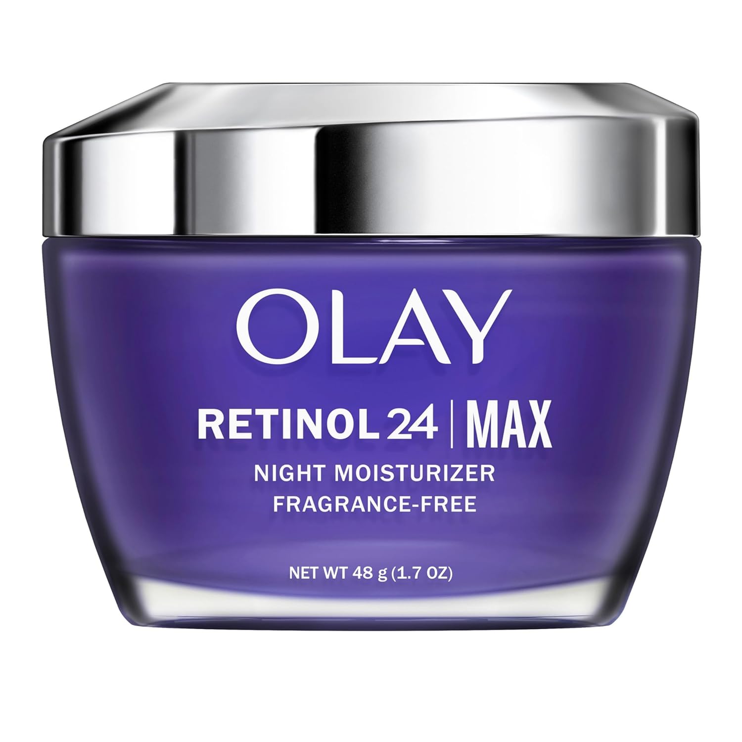 Olay Retinol 24 Max Moisturizer, Retinol Hydrating Night Face Cream, Non Greasy, Fragrance-Free 1.7 oz-0