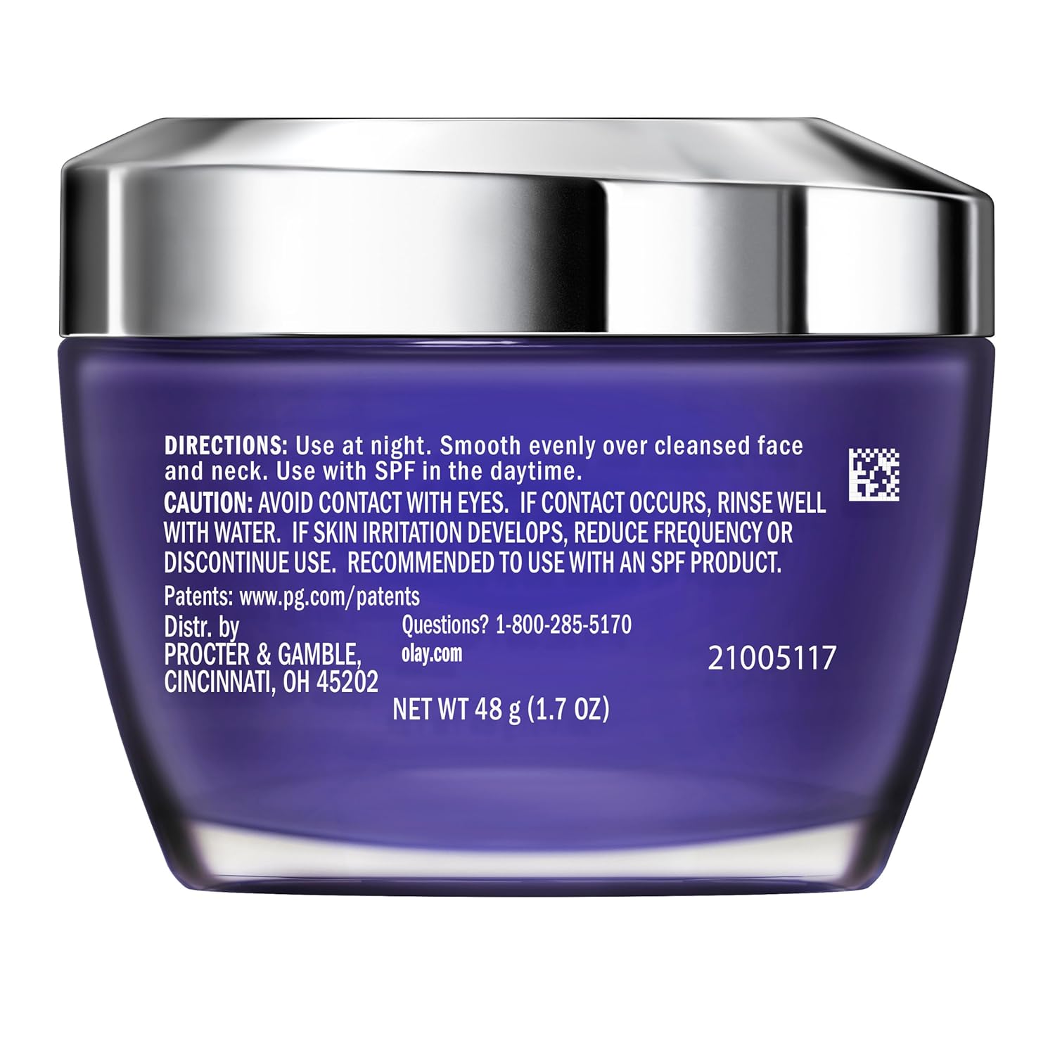 Olay Retinol 24 Max Moisturizer, Retinol Hydrating Night Face Cream, Non Greasy, Fragrance-Free 1.7 oz-6