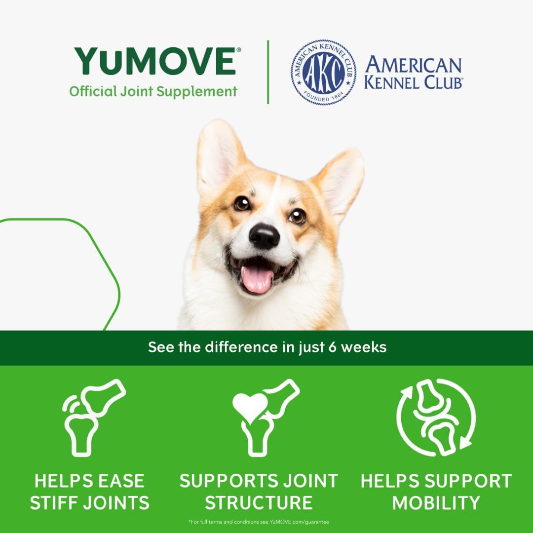 Lintbells YuMOVE Joint Supplement Dog Chews - Contains Glucosamine, Green Lipped Mussel - Natural Relief from Hip Ache, Stiff Joints - 1 Month’s Supply (Small & Medium)-2