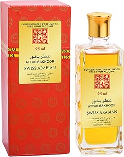 Swiss Arabian Attar Bakhoor - Luxury Products from Dubai - Long Lasting Personal Perfume Oil - A Seductive, Exceptionally Made, Signature Fragrance - The Luxurious Scent of Arabia - 3.2 oz