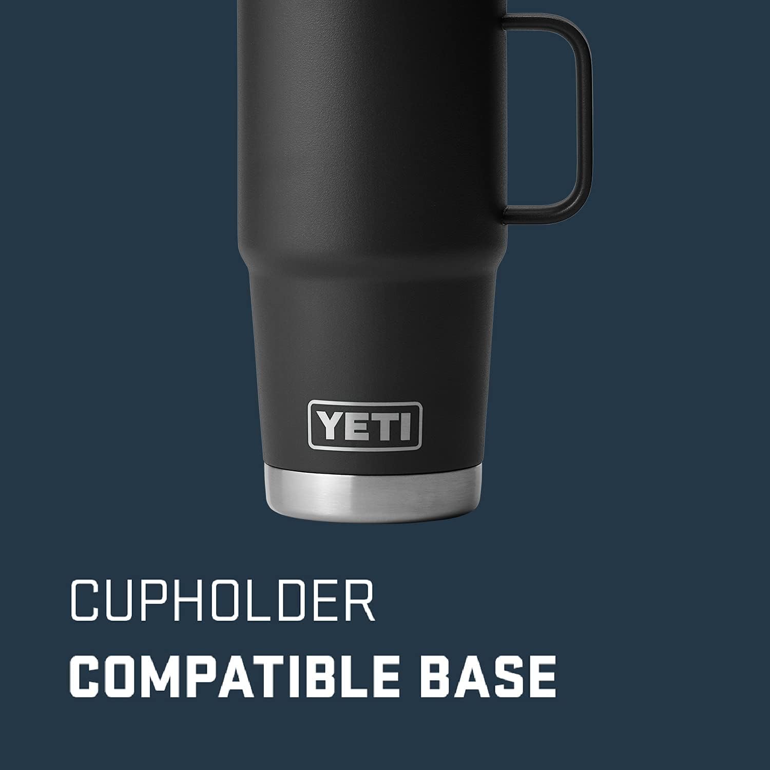 YETI Rambler 20 oz Travel Mug, Stainless Steel, Vacuum Insulated with Stronghold Lid-1