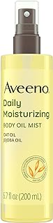 Aveeno Daily Moisturizing Dry Body Oil Mist with Oat and Jojoba Oil for Dry, Rough Sensitive Skin, Nourishing & Hypoallergenic Body Spray, Paraben-, Silicone- & Phthalate-Free, 6.7 fl. oz