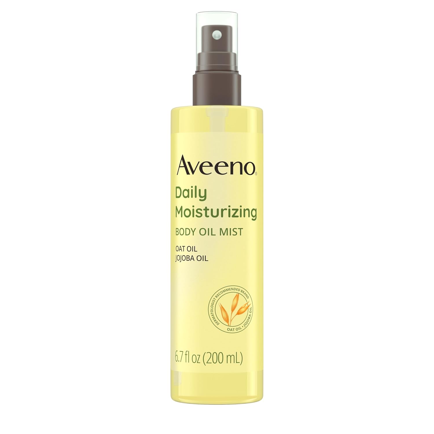 Aveeno Daily Moisturizing Dry Body Oil Mist with Oat and Jojoba Oil for Dry, Rough Sensitive Skin, Nourishing & Hypoallergenic Body Spray, Paraben-, Silicone- & Phthalate-Free, 6.7 fl. oz-0