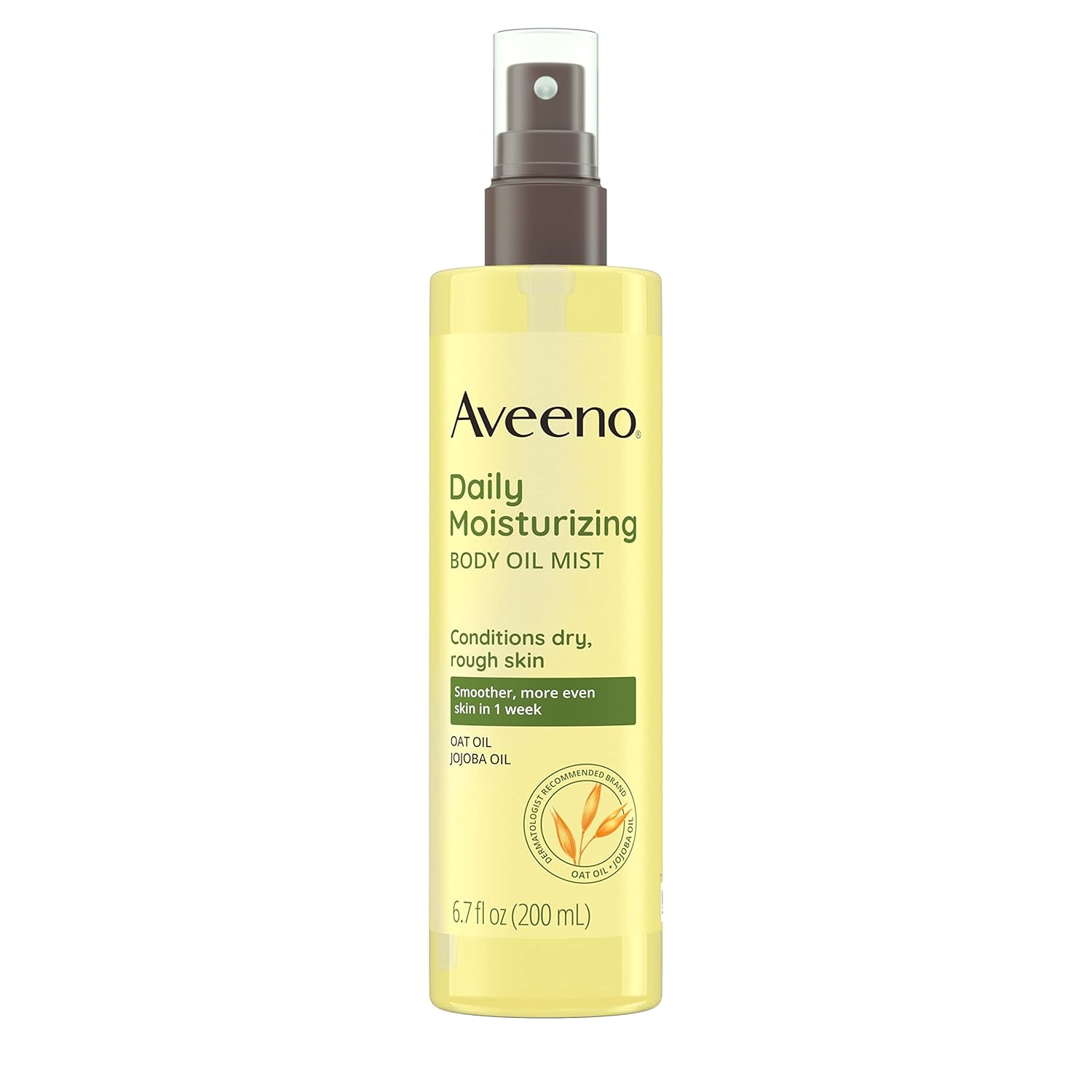 Aveeno Daily Moisturizing Dry Body Oil Mist with Oat and Jojoba Oil for Dry, Rough Sensitive Skin, Nourishing & Hypoallergenic Body Spray, Paraben-, Silicone- & Phthalate-Free, 6.7 fl. oz-6