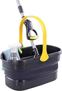 Yocada Collapsible Plastic Bucket Mop Bucket 10L (2.6Gallon) Cleaning Washing Bucket for Mop Cleaning Washing Fit Sponge Mop Flat Mop Cotton Mop