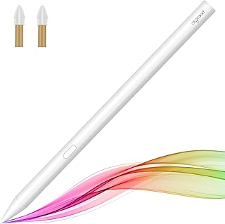 Stylus Pen for iPad, Digiroot Stylus for Touch Screens with Palm Rejection Exclusive for iPad/iPad Pro/iPad Mini 2018-2021 Version, No Bluetooth Required, Come with Extra 2 Replacement 1.2mm Fine Tips