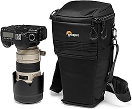 Lowepro ProTactic TLZ 75 AW DSLR toploader - Expand to Hold up to 24-70mm f/2.8 and Lens Hood with Portrait Grip - Camera Gear to Personal belongings - for DSLR Like Canon 5D, Black - LP37279-PWW