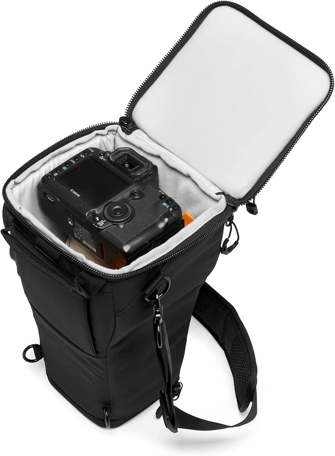 Lowepro ProTactic TLZ 75 AW DSLR toploader - Expand to Hold up to 24-70mm f/2.8 and Lens Hood with Portrait Grip - Camera Gear to Personal belongings - for DSLR Like Canon 5D, Black - LP37279-PWW-4