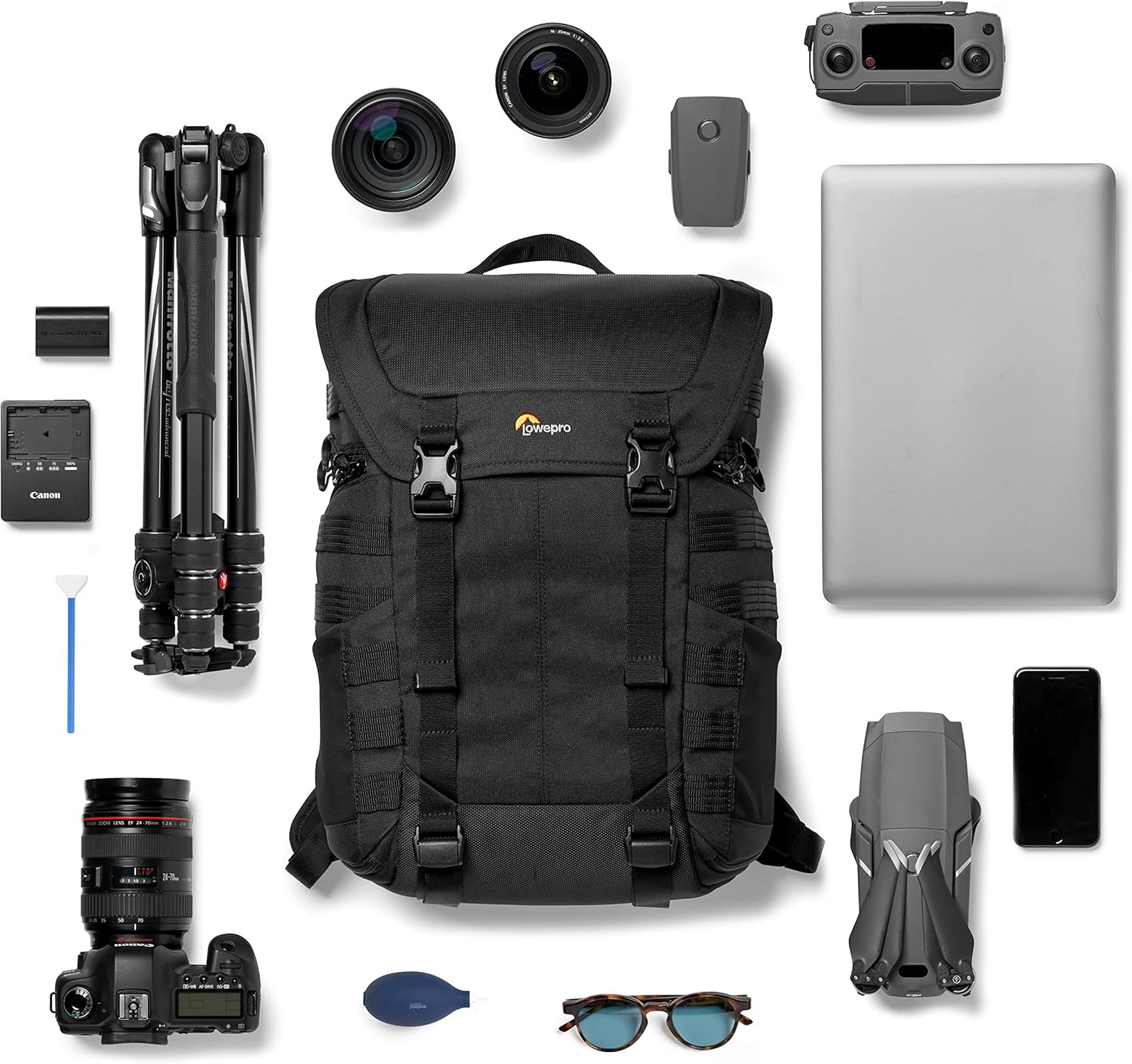 Lowepro ProTactic BP 300 AW II Mirrorless and DSLR Backpack - with QuickShelf Divider System - Camera Gear to Personal belongings - for Mirrorless Like Sony Apha9 - LP37265-PWW-5