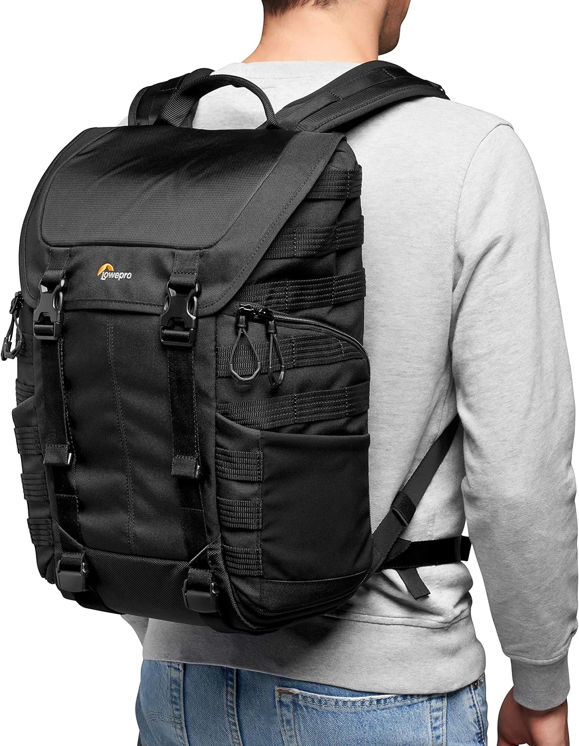 Lowepro ProTactic BP 300 AW II Mirrorless and DSLR Backpack - with QuickShelf Divider System - Camera Gear to Personal belongings - for Mirrorless Like Sony Apha9 - LP37265-PWW-6