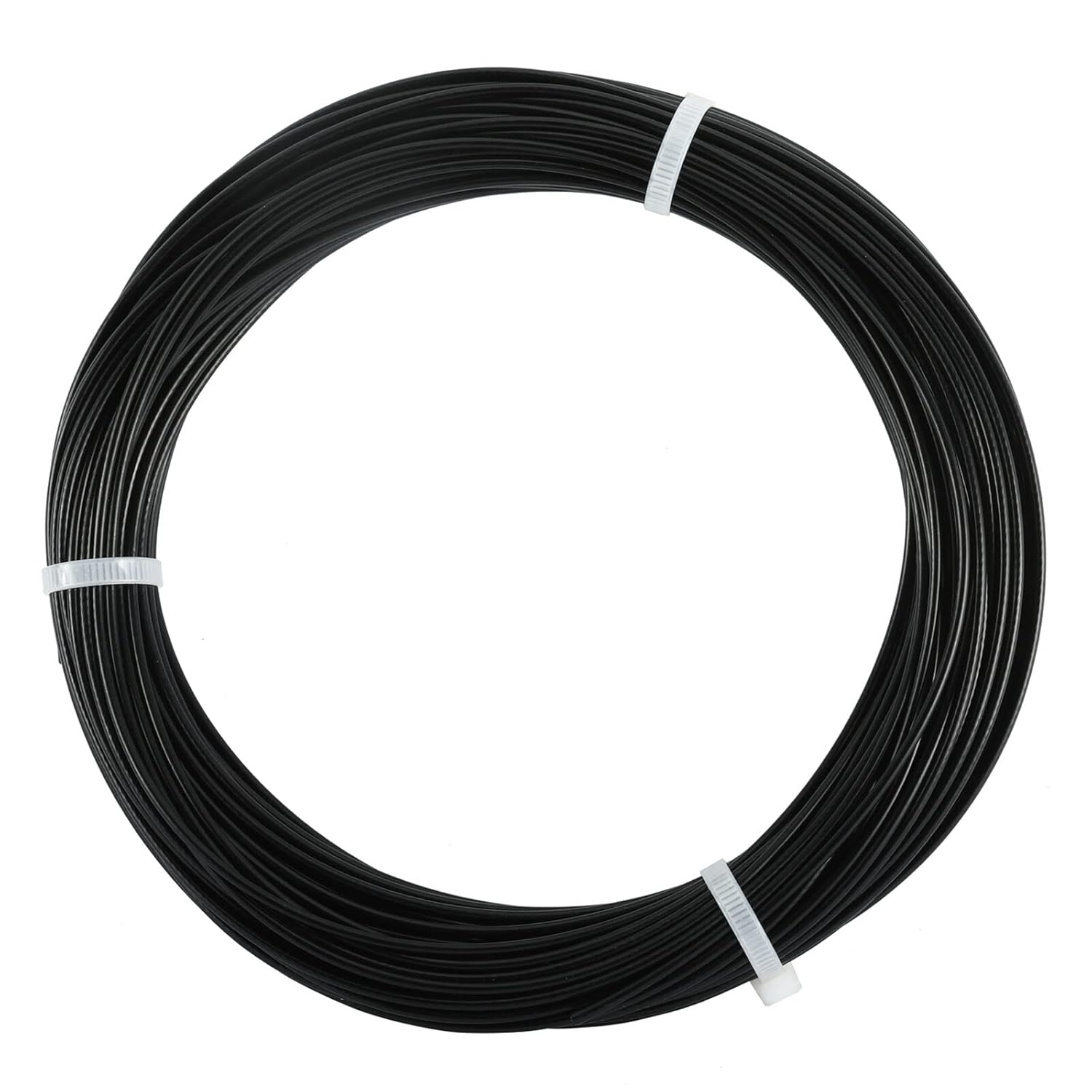 164 FT Vinyl Coated Wire Rope Black Wire Rope Cable, 304 Stainless Steel, 7x7 Strand Core, 1/16" Wire Rope, 3/32" Coated OD, 326 lbs Breaking Strength (164FT)-0