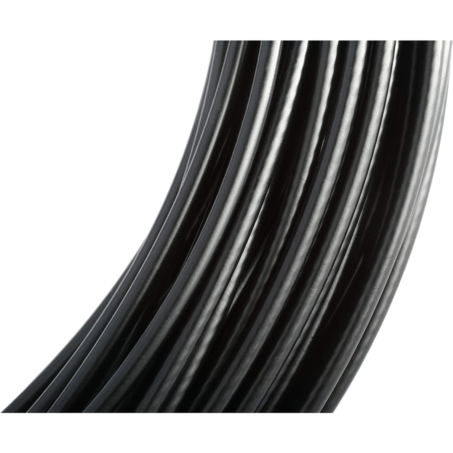 164 FT Vinyl Coated Wire Rope Black Wire Rope Cable, 304 Stainless Steel, 7x7 Strand Core, 1/16" Wire Rope, 3/32" Coated OD, 326 lbs Breaking Strength (164FT)-5