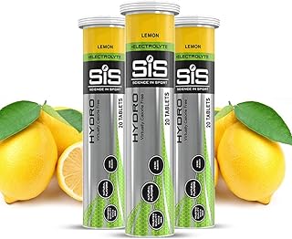 Science in Sport SIS Hydro Electrolyte Tablet Hydration, Keto Performance Electrolyte Drink, Sports Drink Tablets for Exercise and Everyday Hydrating - Lemon - 20 Tablets - 3 Pack 60 Tablets