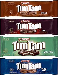 Tim Tam - CLASSIC COLLECTION - (Original, Dark Chocolate, Choc Mint, Double Coat) | 4 pack | Made in and Imported from Australia in Eco Friendly Packaging crafted by Delia Creations