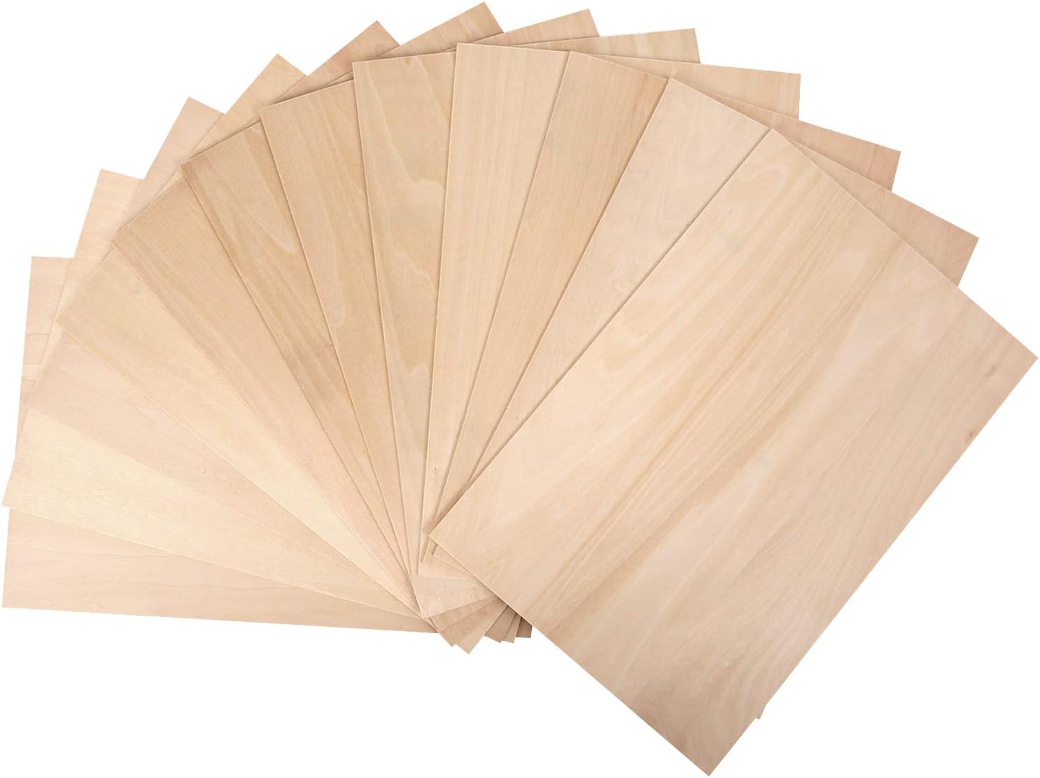 KEILEOHO 40 Pack Balsa Wood Sheets 4 x 8 x 1/16 Inch, Large Thin Wood Boards for Crafts Moisture Resistance Anti-Deformation Easy Cutting Painting Unfinished Natural Basswood Board for DIY Models-0