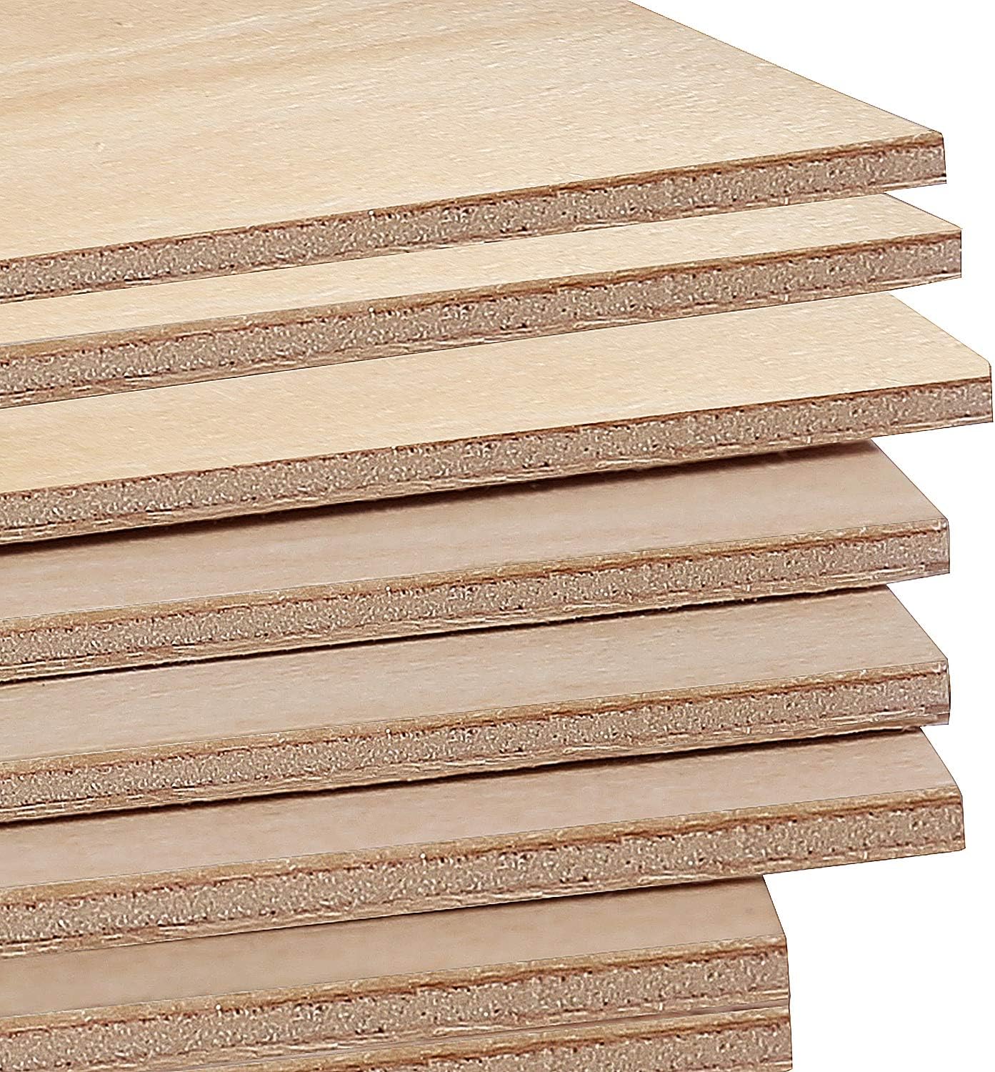 KEILEOHO 40 Pack Balsa Wood Sheets 4 x 8 x 1/16 Inch, Large Thin Wood Boards for Crafts Moisture Resistance Anti-Deformation Easy Cutting Painting Unfinished Natural Basswood Board for DIY Models-2