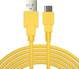 ECHZOVE Yellow Charging Cable for Nintendo Switch lite, Charger Compatible with Nintendo Switch - Yellow (4.92ft)