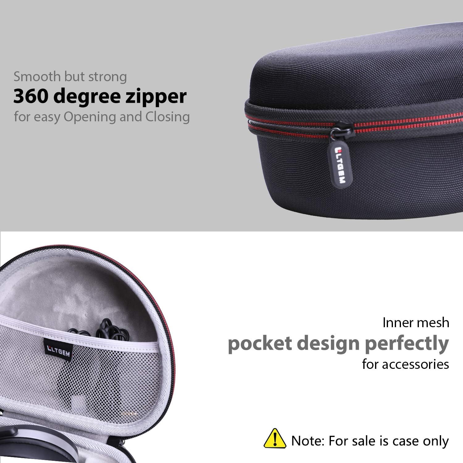 Hard Travel Carrying Case Compatible with Sennheiser Consumer Audio HD 450BT / 450SE / 350BT Headphone(Case Only)-5