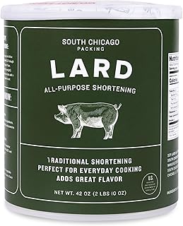 South Chicago Packing Traditonal LARD Shortening, 42 Ounces, Specialty Baking Shortening and Cooking Fat