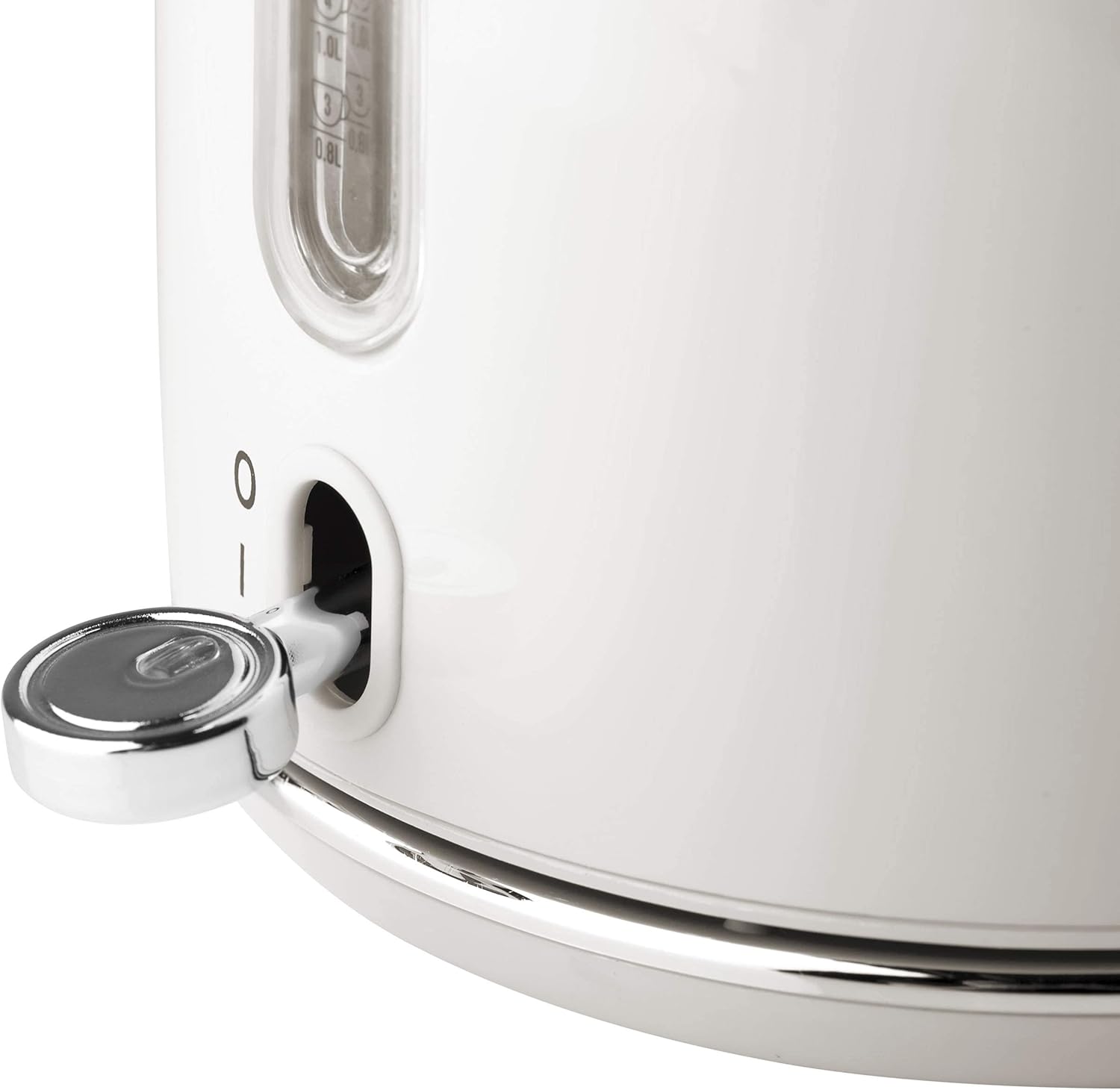 Haden Heritage 1.7 Liter Stainless Steel Electric Kettle, Hot Water Kettle with 360-Degree Base and Auto Shutoff, Ivory & Chrome-3