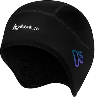 Hikenture Skull Cap Helmet Liner with Glasses Holes, Winter Thermal Cycling Cap for Men & Women, Cycling Hat Beanie