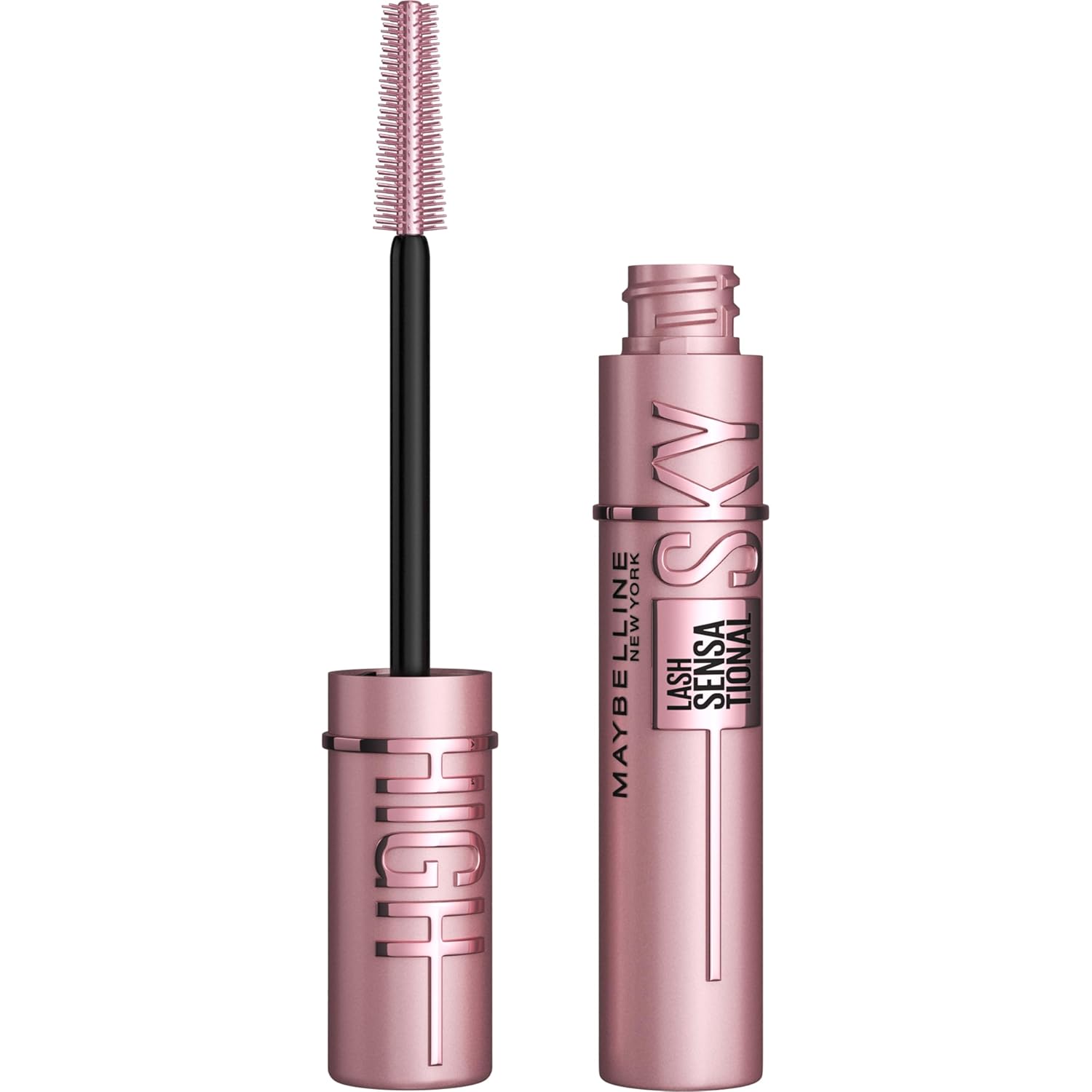 Maybelline Lash Sensational Sky High Washable Mascara Makeup, Volumizing, Lengthening, Defining, Curling, Multiplying, Buildable Formula, Very Black, 1 Count-0