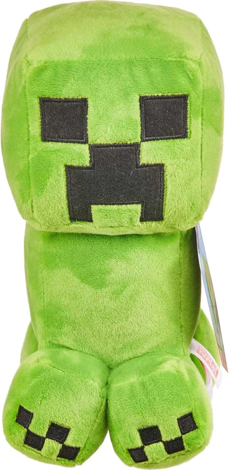 Mattel Minecraft Basic 8-inch Plush Creeper Stuffed Animal Figure, Soft Doll Inspired by Video Game Character-5