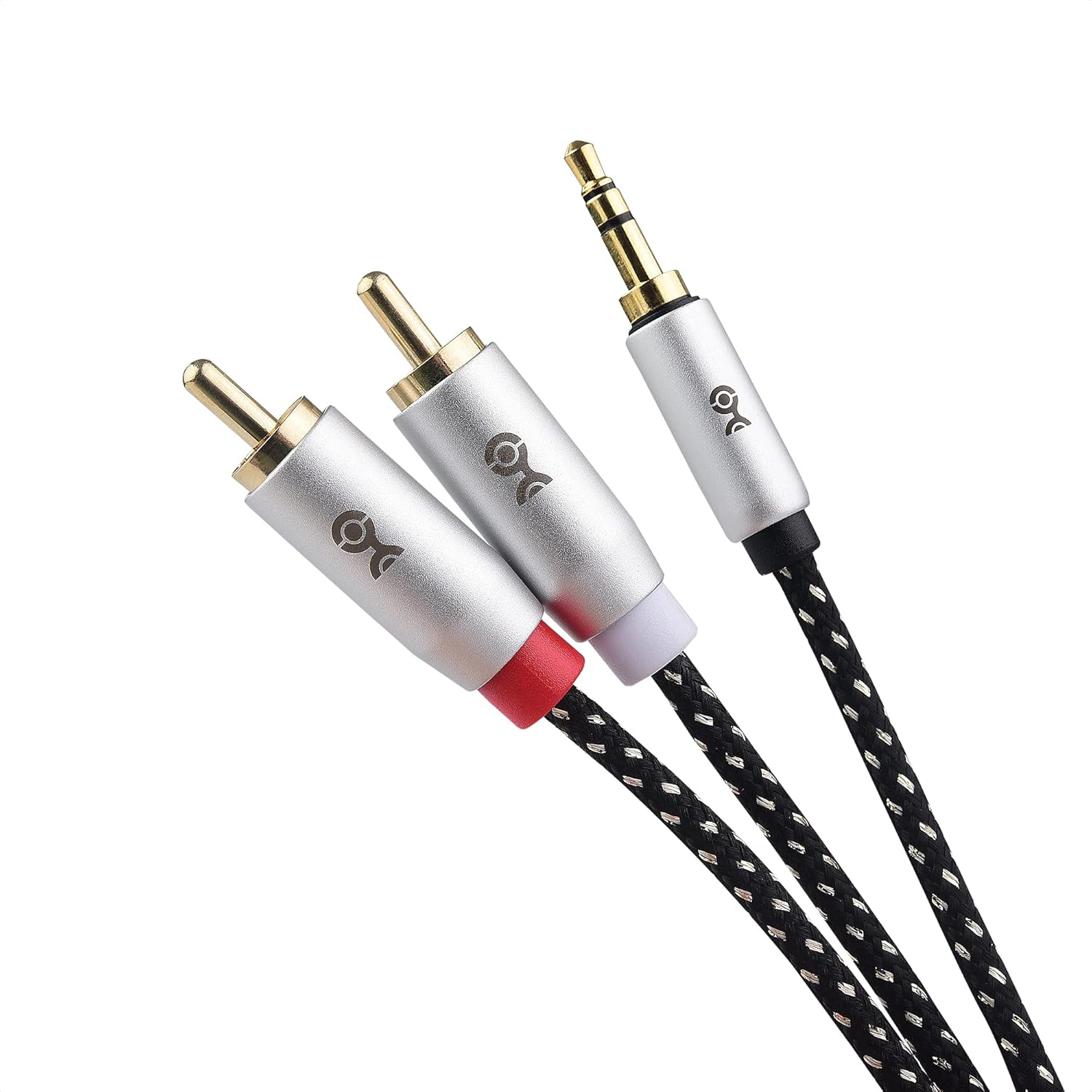 Cable Matters 2-Pack RCA to 3.5mm Stereo Audio Cable 3 Feet (RCA to Aux Cable, 3.5mm to RCA Cable, Aux to RCA Cable) in Black-3