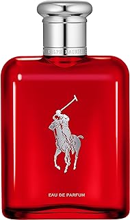 RALPH LAUREN FRAGRANCES Polo Red - Eau de Parfum - Men's Cologne - Woody & Spicy - With Ginger, Sage, and Cedarwood - Medium Intensity - 4.2 Fl Oz