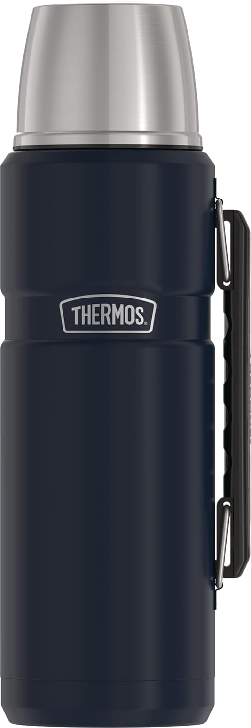 THERMOS Stainless King Vacuum-Insulated Beverage Bottle, 40 Ounce, Midnight Blue-0