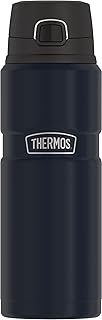 THERMOS Stainless King Vacuum-Insulated Drink Bottle, 24 Ounce, Midnight Blue