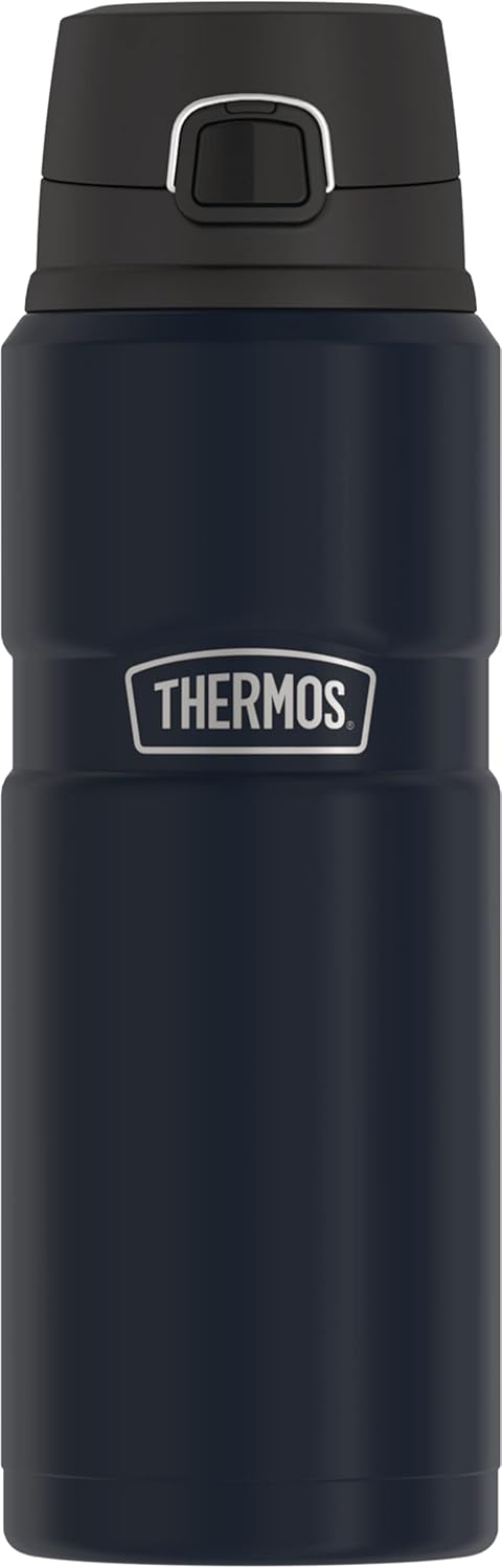 THERMOS Stainless King Vacuum-Insulated Drink Bottle, 24 Ounce, Midnight Blue-0