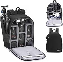 Cwatcun Waterproof Camera Backpack for DSLR, Mirrorless - Compatible with Sony, Canon, Nikon Camera and Lens Accessories