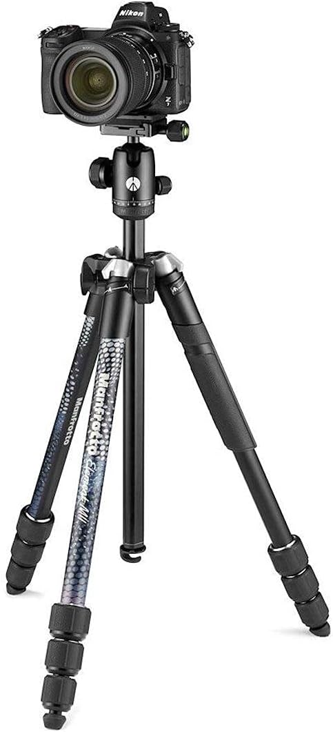 Manfrotto Element MII 4-Section Aluminum Tripod with Ball Head, Black-6