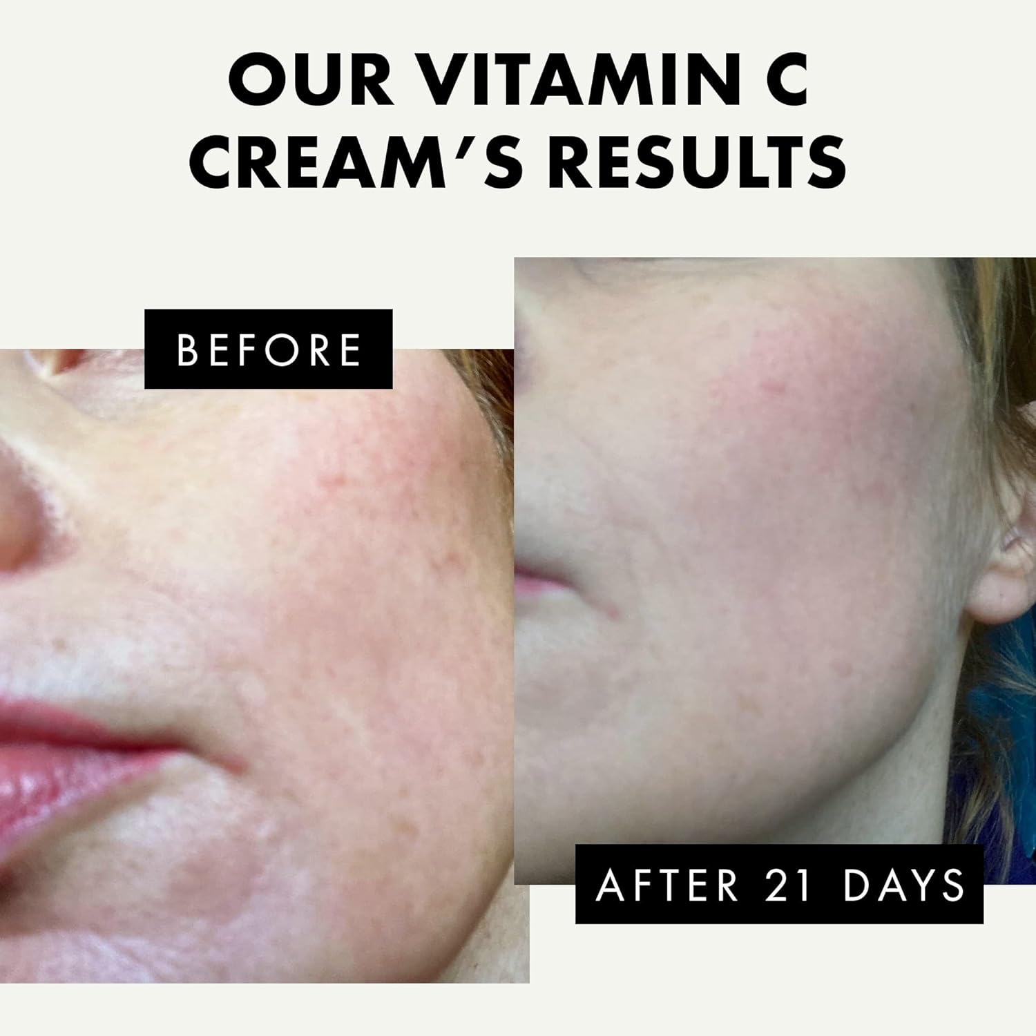 Vitamin C Face Cream - Vitamin C Cream with 2.5% Hyaluronic Acid + 2% Squalane, Vitamin C Moisturizer for Face, Brightening Cream to Reduce Uneven Skin Tone and Wrinkles, Antioxidant Firming Cream-2