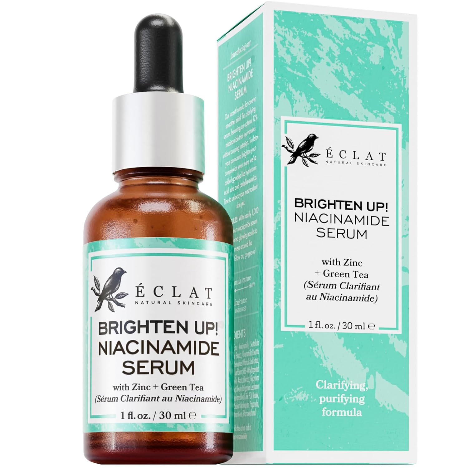 CLARIFYING Niacinamide Serum for Face - Pore Minimizer for Face Niacinimide Serum Dark Spot Remover for Face - Natrium Serum Niacinimide Niamicide Niacinamida Naicinimide Nicotinamide Serum-0