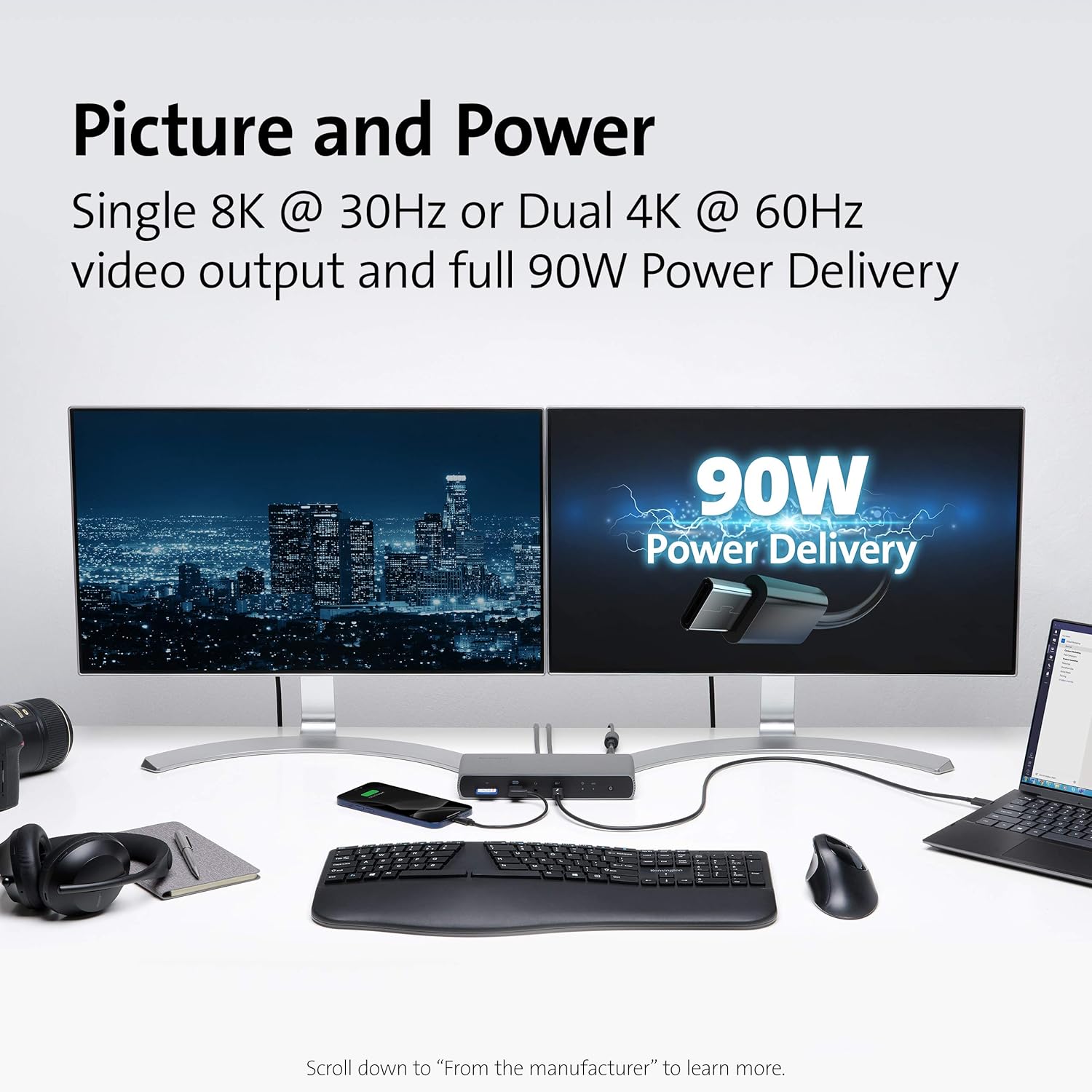 Kensington SD5700T Thunderbolt 4 Docking Station, Dual 4K, 90W PD - Window and Mac OS (K35175NA)-5