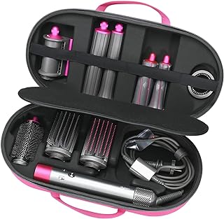 RLSOCO Hard Case for Dyson Airwrap Complete Long/Complete Styler HS08 HS05 HS01 - Fits 4pcs Long Barrels or Short Barrels (Case Only,Hair Styler is not Included)