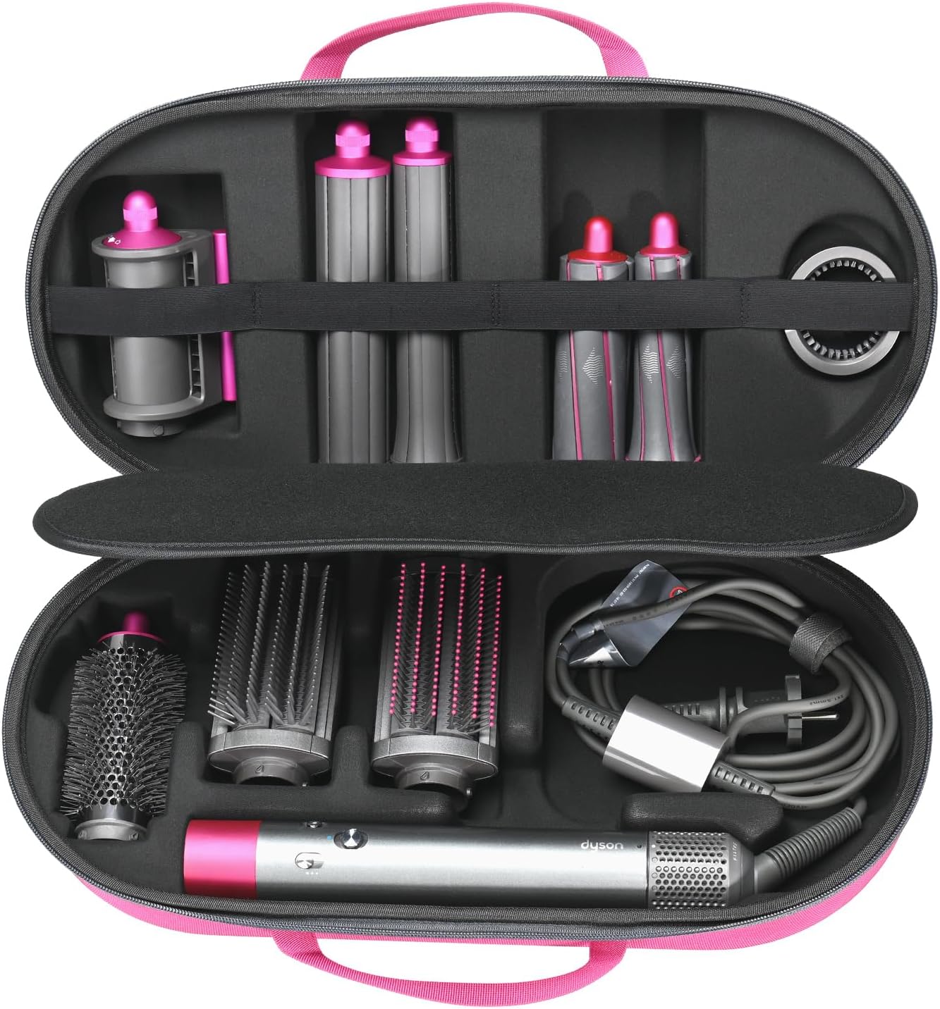 RLSOCO Hard Case for Dyson Airwrap Complete Long/Complete Styler HS08 HS05 HS01 - Fits 4pcs Long Barrels or Short Barrels (Case Only,Hair Styler is not Included)-6