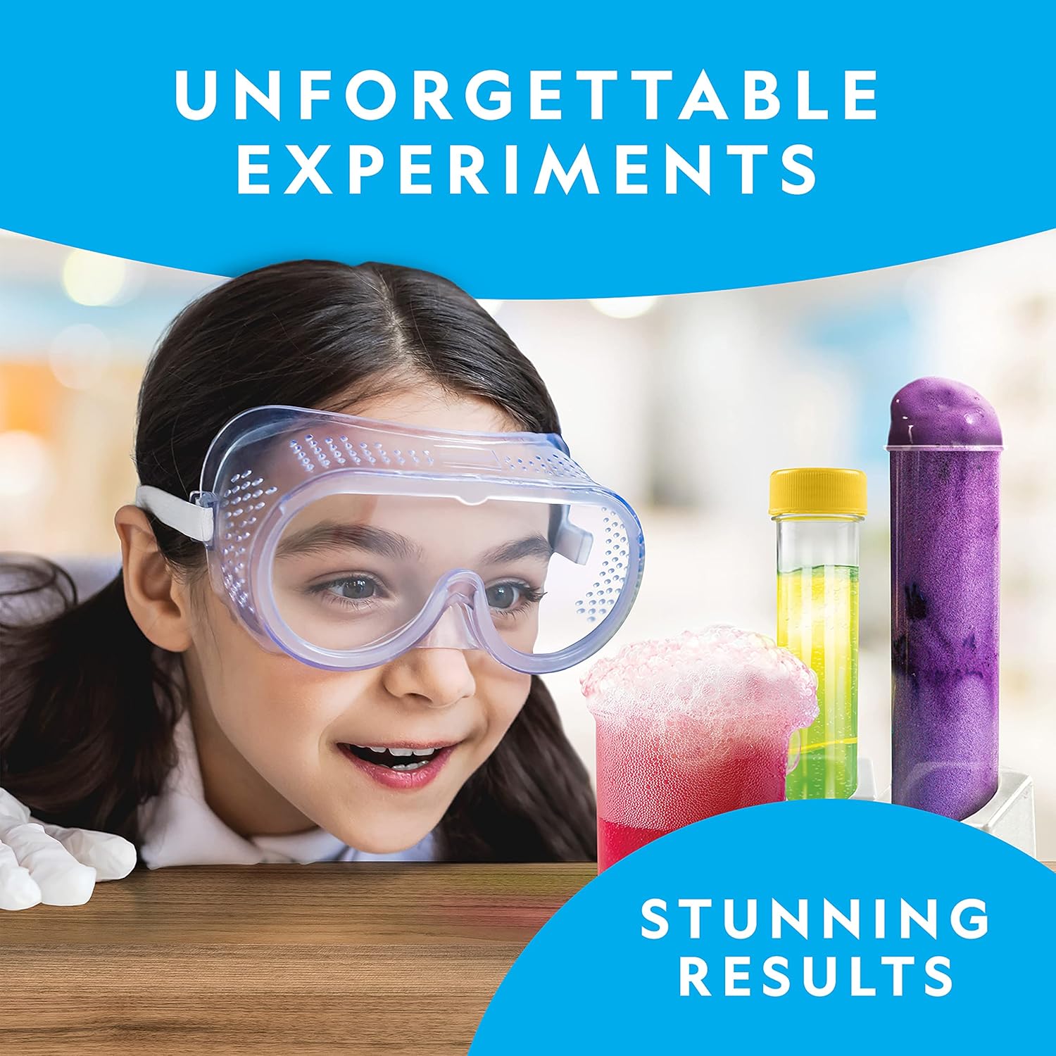 NATIONAL GEOGRAPHIC Stunning Chemistry Set - Mega Science Kit with 45 Easy Experiments- Make a Volcano and Launch a Rocket, STEM Projects for Kids Ages 8-12, Science Toys (Amazon Exclusive)-3