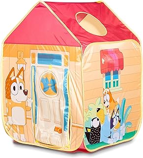 Bluey Pop 'N' Fun Play Tent - Pops Up in Seconds and Easy Storage, Multicolor