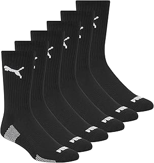 PUMA Men's 6 Pack Crew Socks