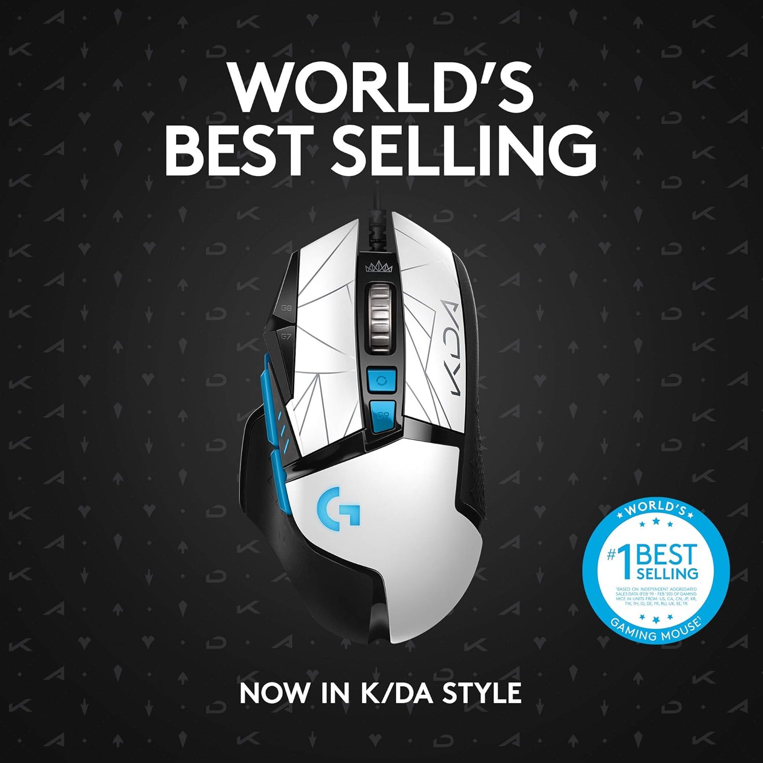 Logitech G502 Hero K/DA High Performance Gaming Mouse - Hero 25K Sensor, 16.8 Million Color LIGHTSYNC RGB, 11 Programmable Buttons, On-Board Memory - Official League of Legends KDA Gaming Gear-6