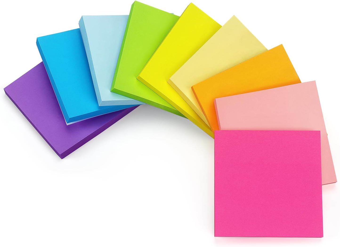 Early Buy Sticky Notes 3 x 3 Inches 9 Bright Color 9 Pad Self-Stick Notes, 70 Sheets/Pad-1