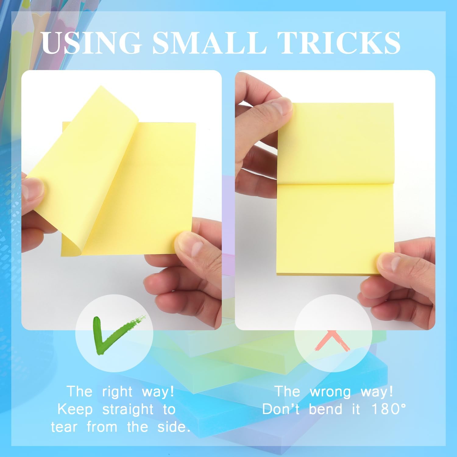 Early Buy Sticky Notes 3 x 3 Inches 9 Bright Color 9 Pad Self-Stick Notes, 70 Sheets/Pad-4