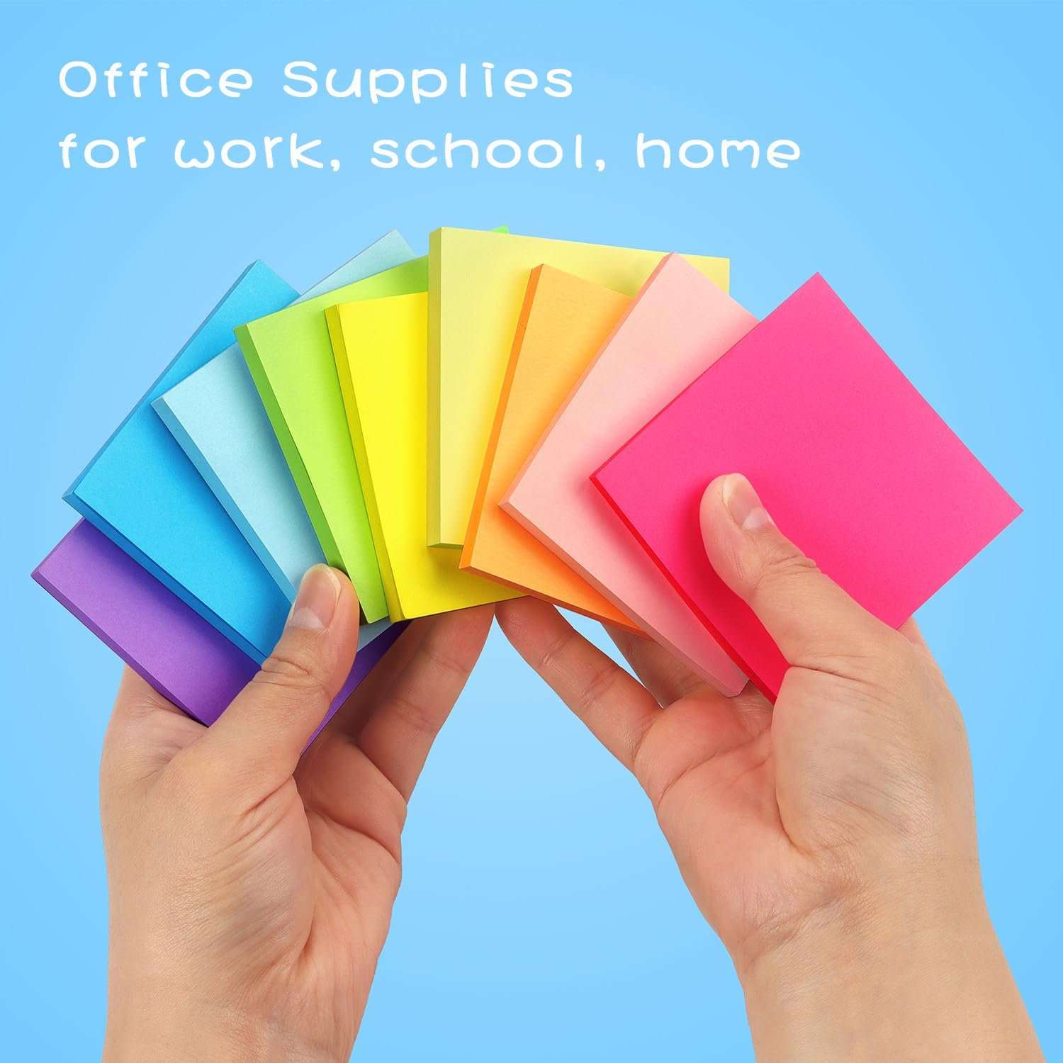 Early Buy Sticky Notes 3 x 3 Inches 9 Bright Color 9 Pad Self-Stick Notes, 70 Sheets/Pad-5